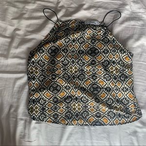 Pull & Bear Aztec Spaghetti Strap Tank Top